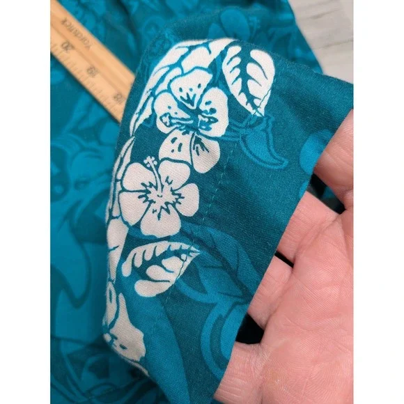 VTG Miami Dolphins Hawaiian Camp‎ Shirt AOP Single Stitch Mens Size Large NFL - Picture 6 of 10